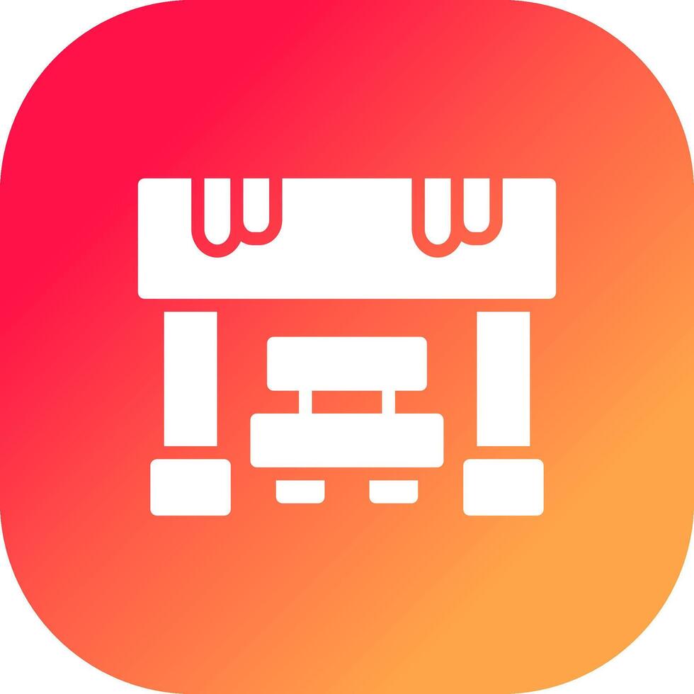 Bus Stop Creative Icon Design vector
