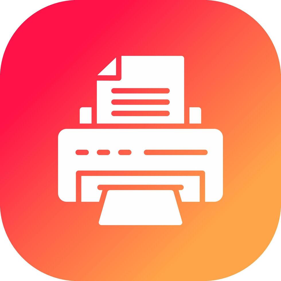 Printer Creative Icon Design vector