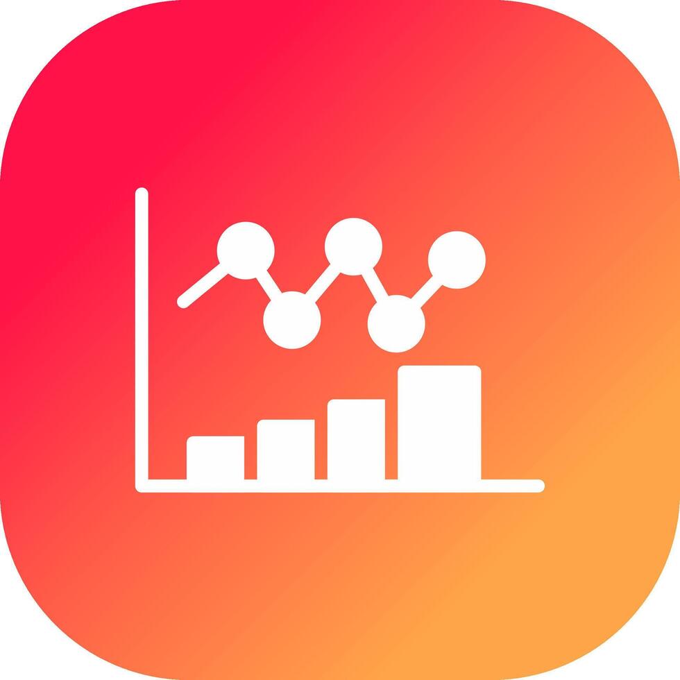 Bar Chart Creative Icon Design vector