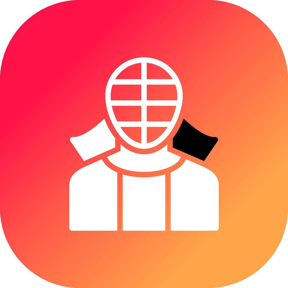 diseño de icono creativo de kendo vector