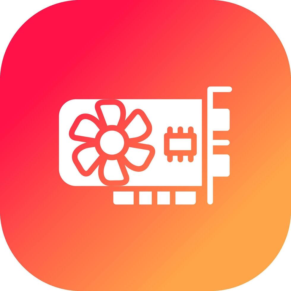 Graphic Card Creative Icon Design vector