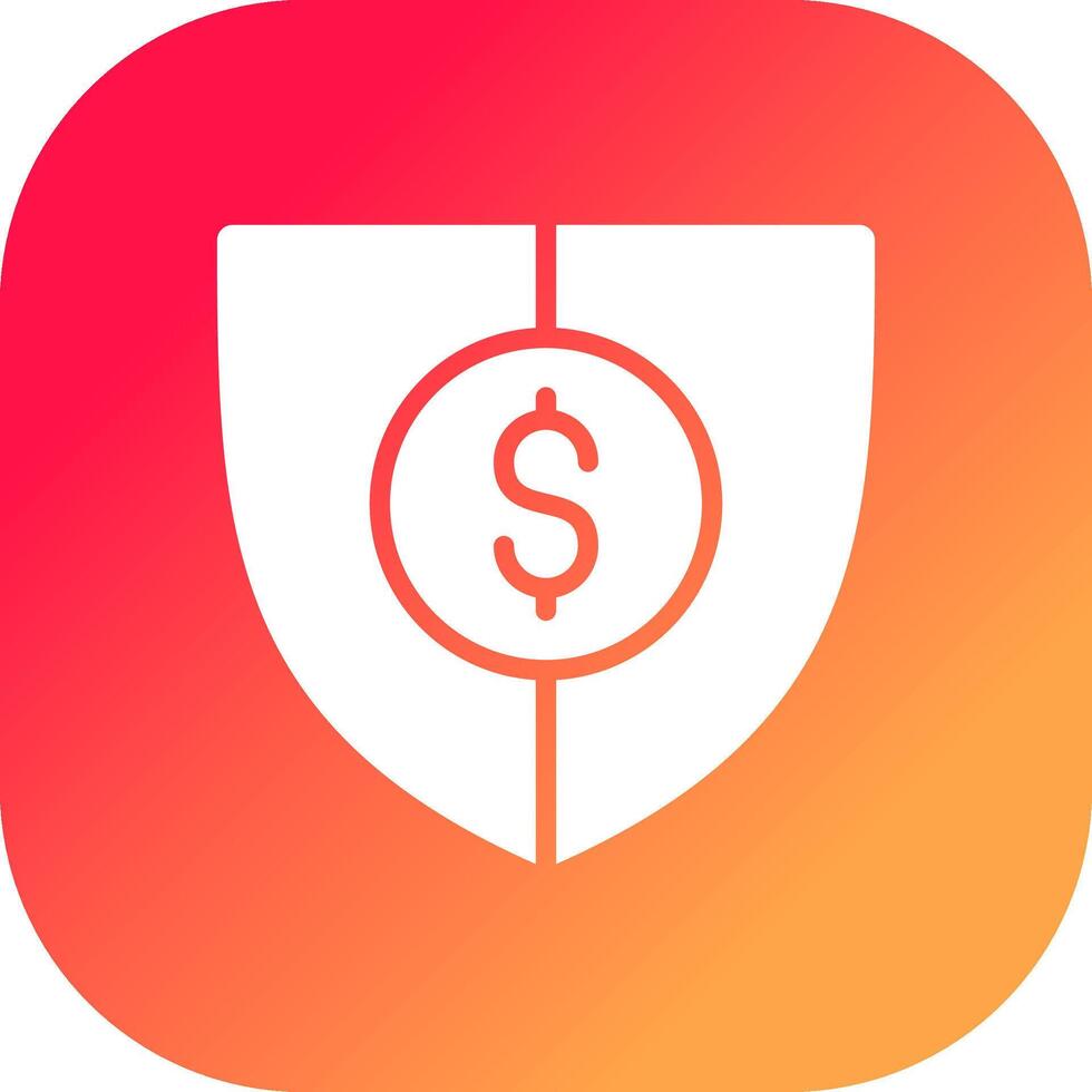 Shield Money Creative Icon Design vector