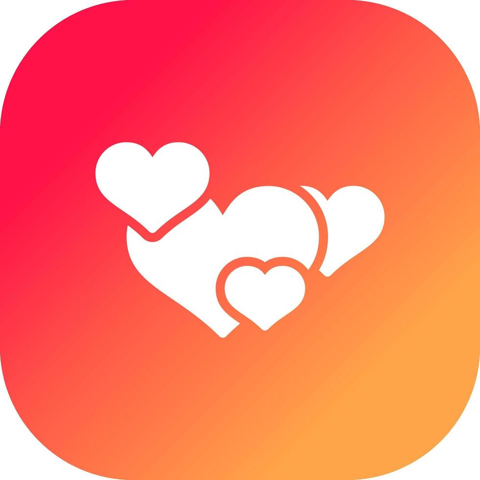Hearts Creative Icon Design vector