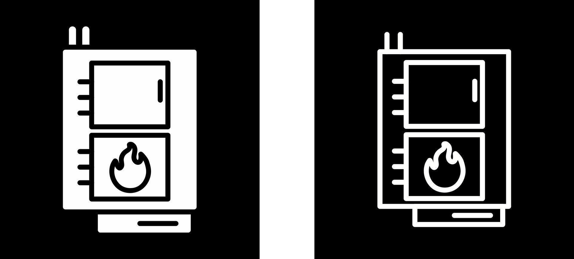 Solid Fuel Boiler Vector Icon