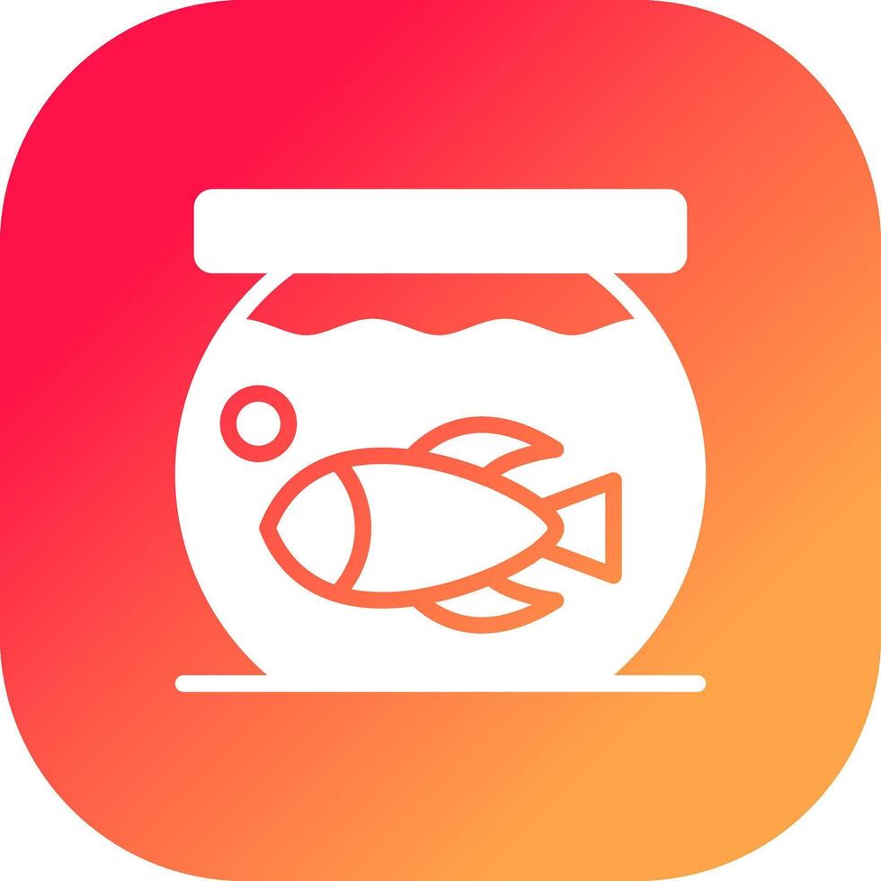 Fish Bowl Creative Icon Design vector