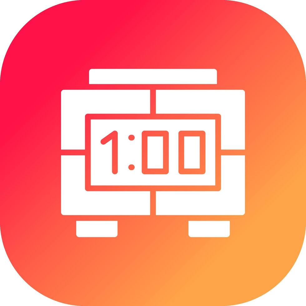 Digital Clock Creative Icon Design vector