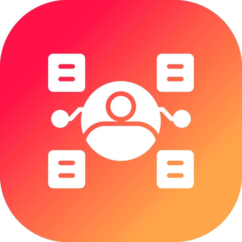 User Predictions Creative Icon Design vector