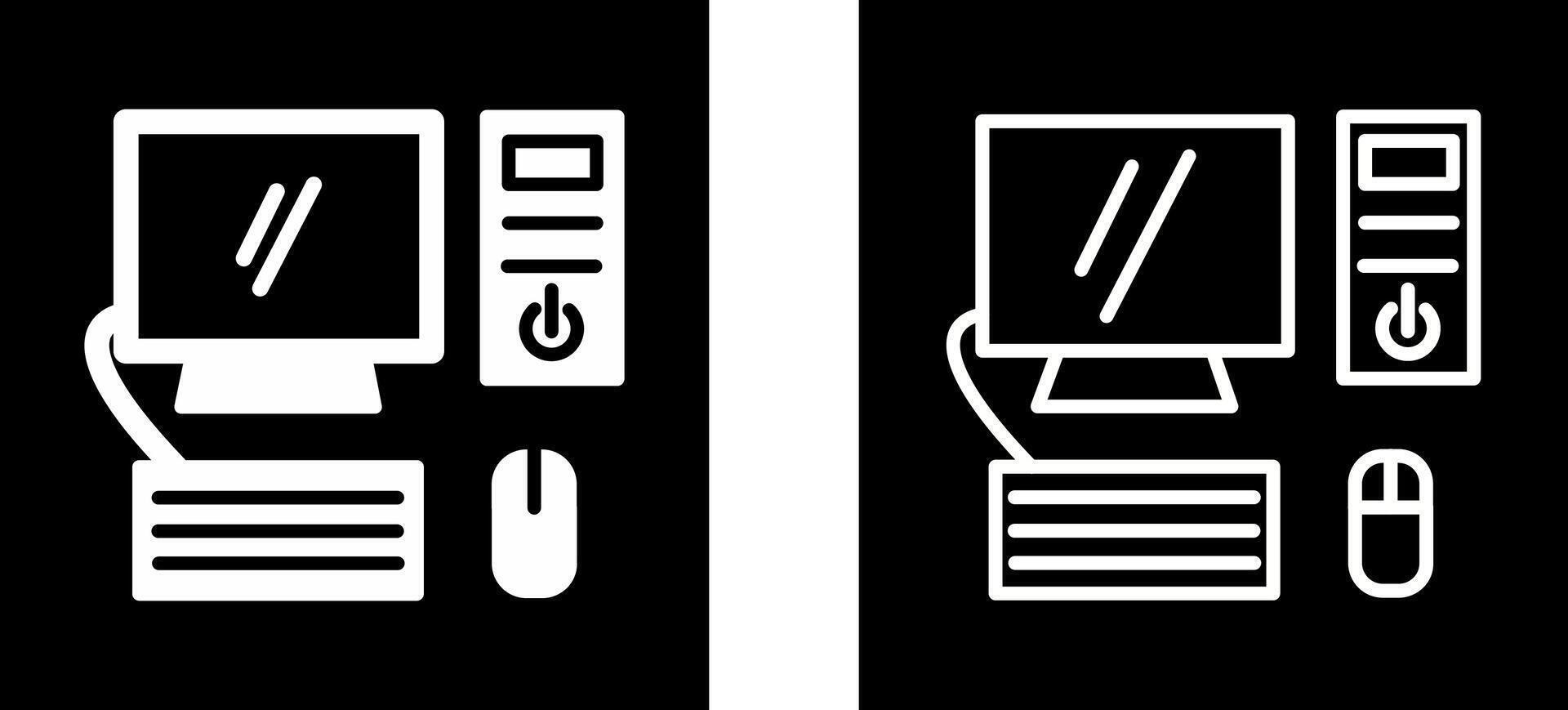 Computer Vector Icon