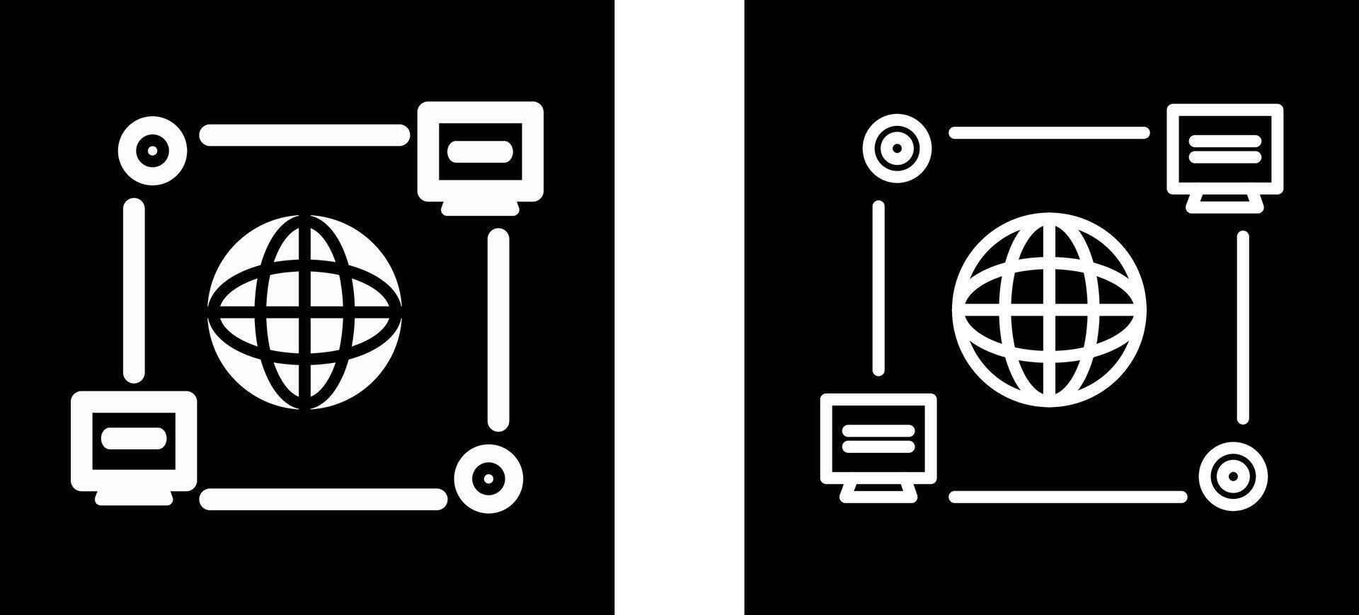 Computer Connection Vector Icon