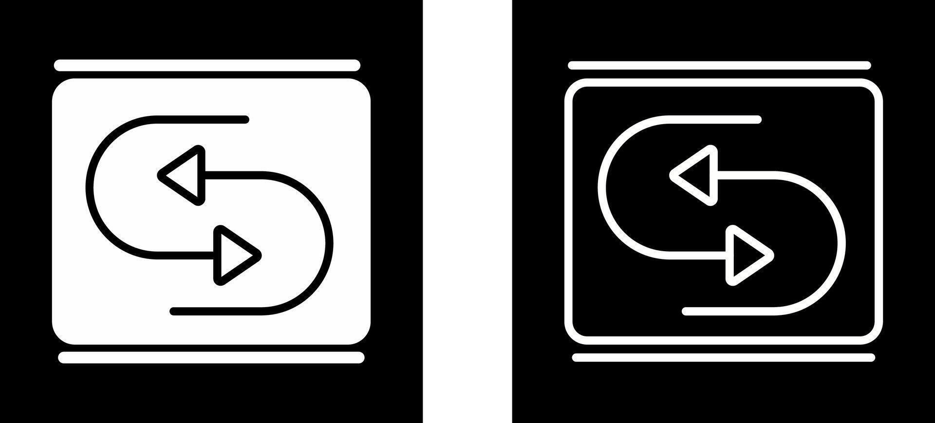 Reverse Arrow Vector Icon