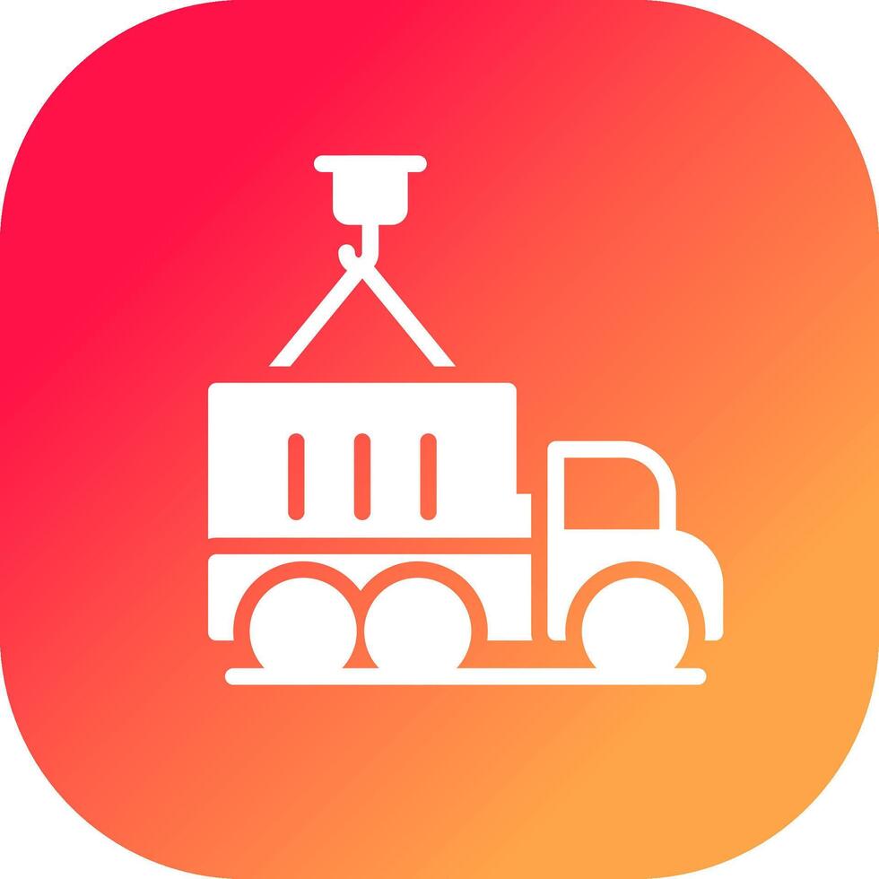 Container Truck Creative Icon Design vector