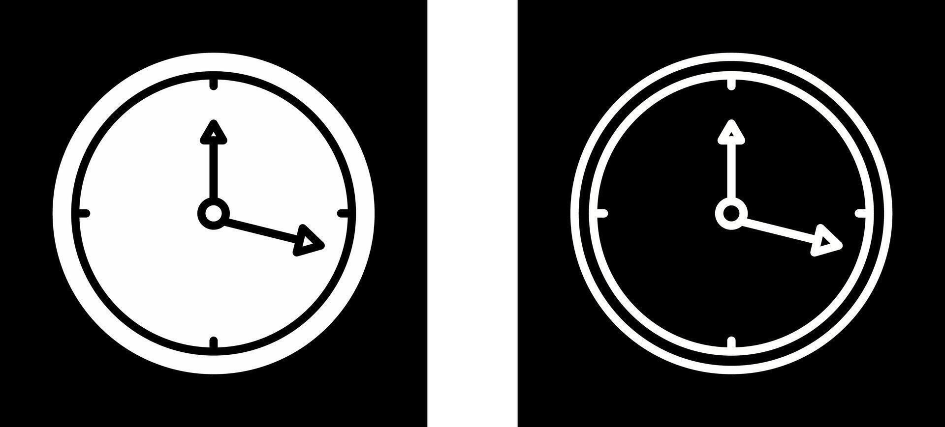 icono de vector de reloj