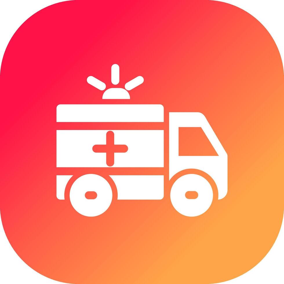 Ambulance Creative Icon Design vector