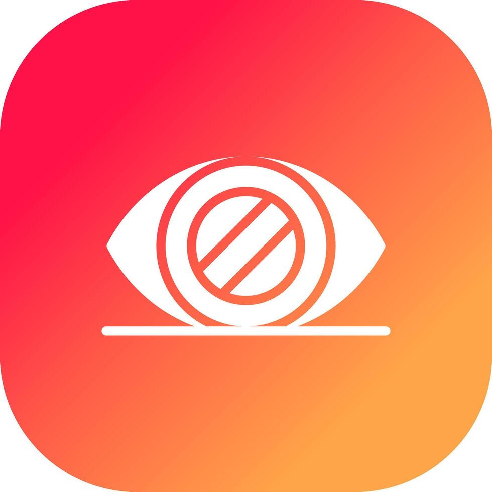 Glaucoma Creative Icon Design vector