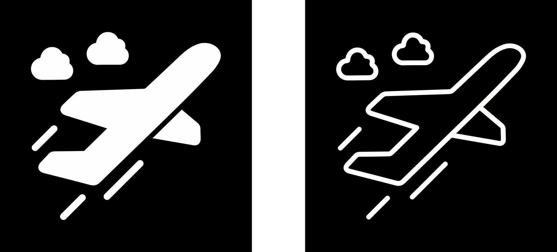 Flight Takeoff Vector Icon