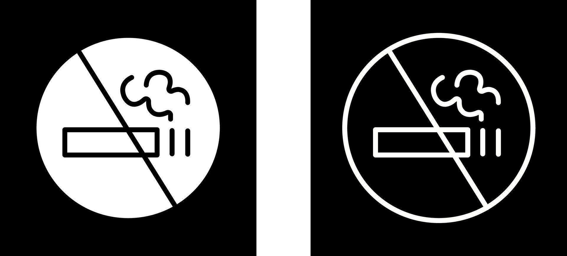 No Smoking Sign Vector Icon