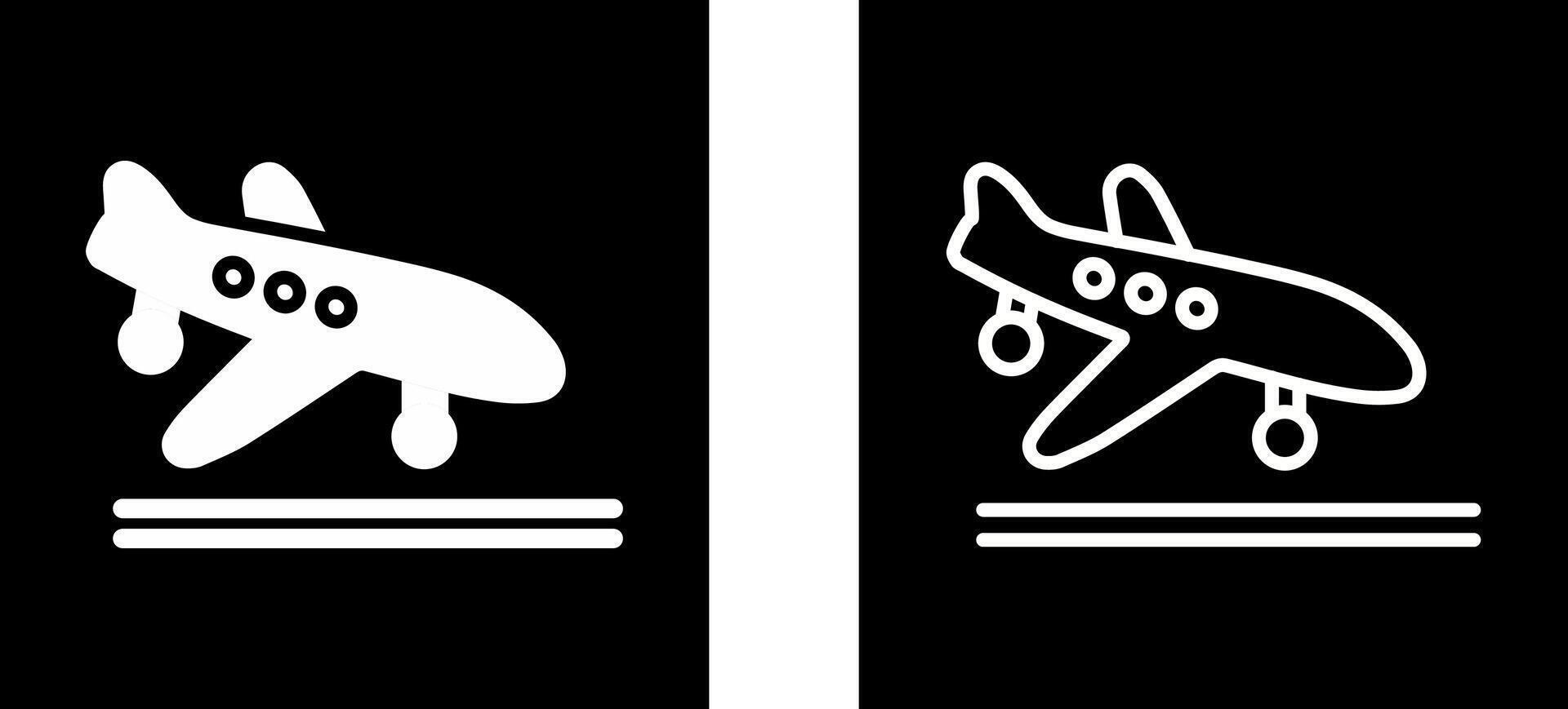 Flight Landing Vector Icon