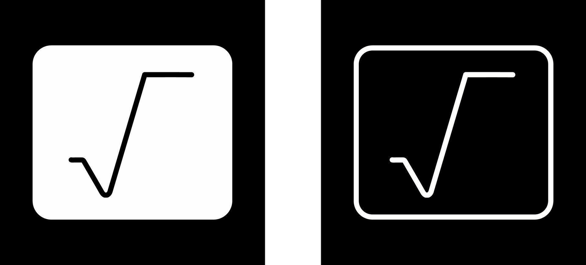 Square Root Vector Icon