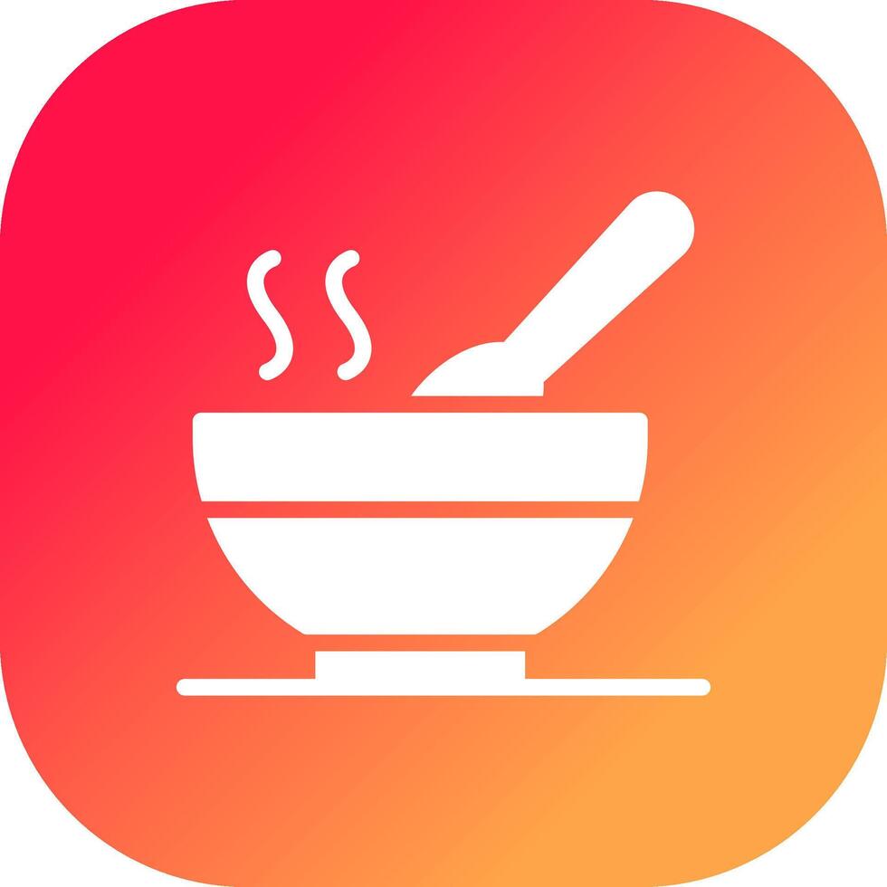 Hot Soup Creative Icon Design vector