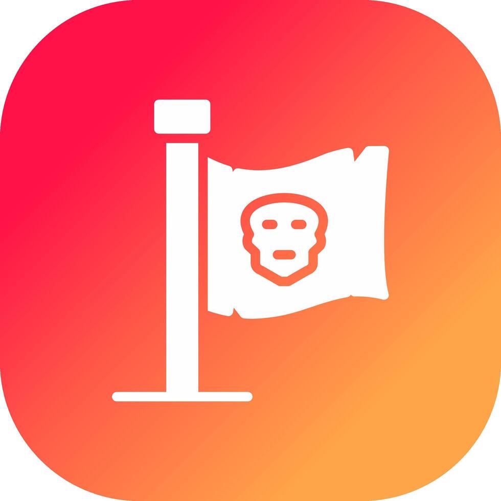 Pirates Flag Creative Icon Design vector