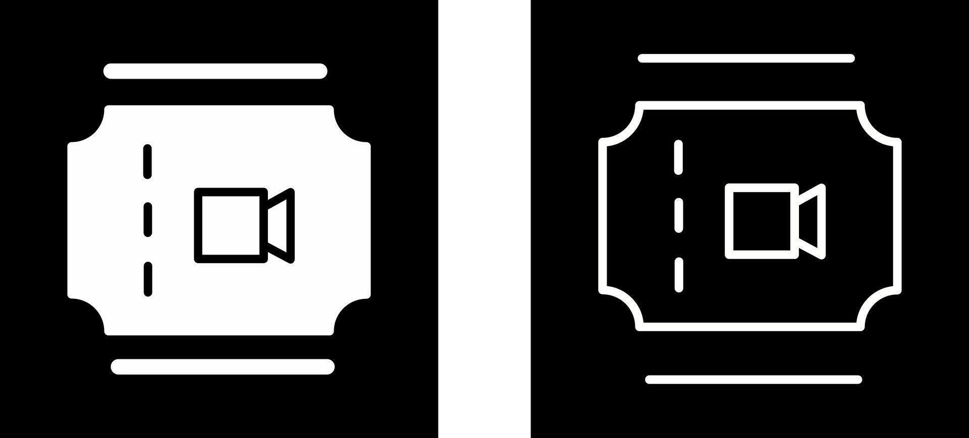 Movie Ticket Vector Icon