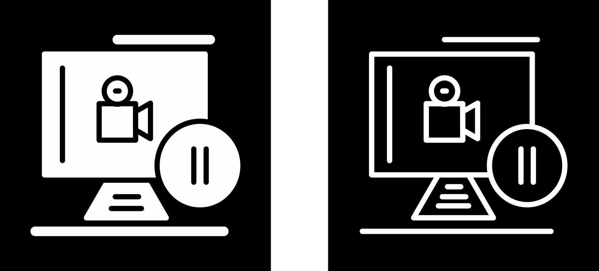 Pause Button Vector Icon