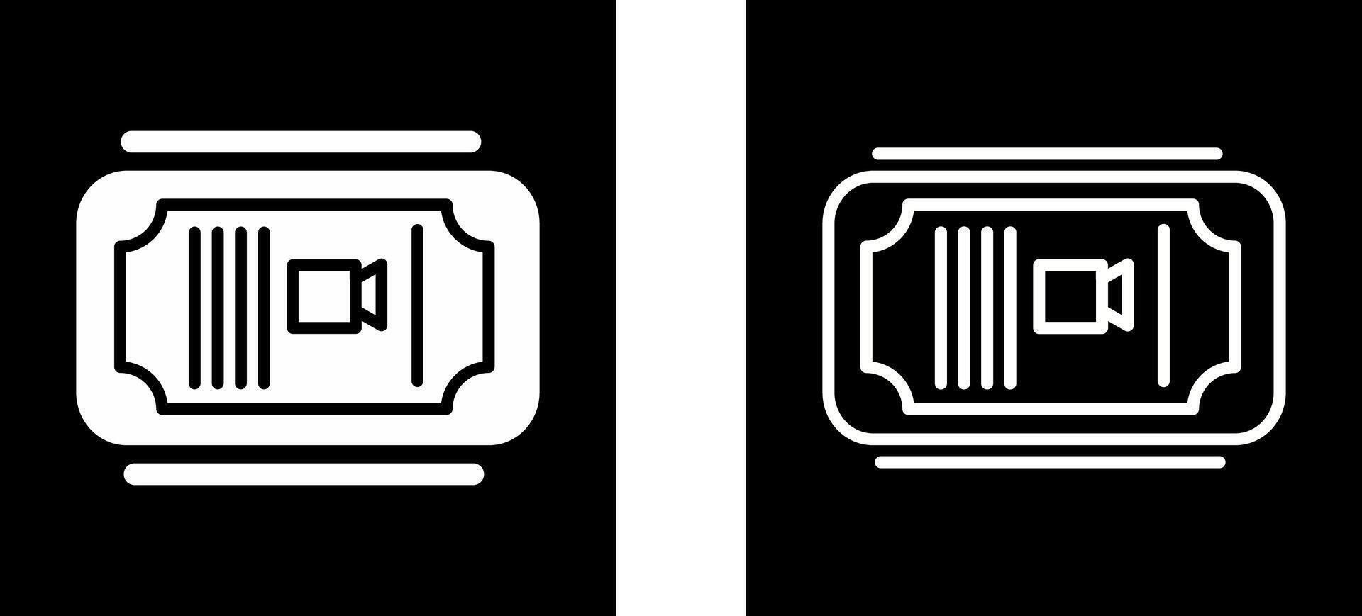Cinema Ticket Vector Icon