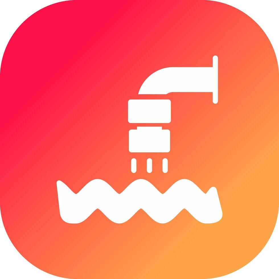 Waste Water Creative Icon Design vector