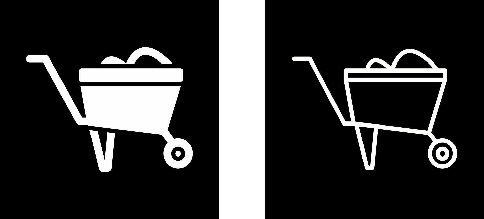 Wheelbarrow Vector Icon