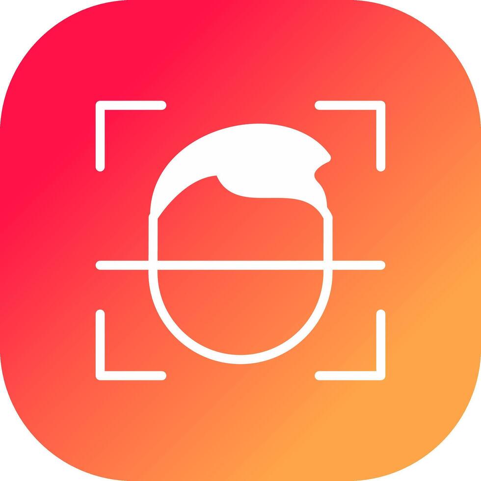 Face Id Creative Icon Design vector