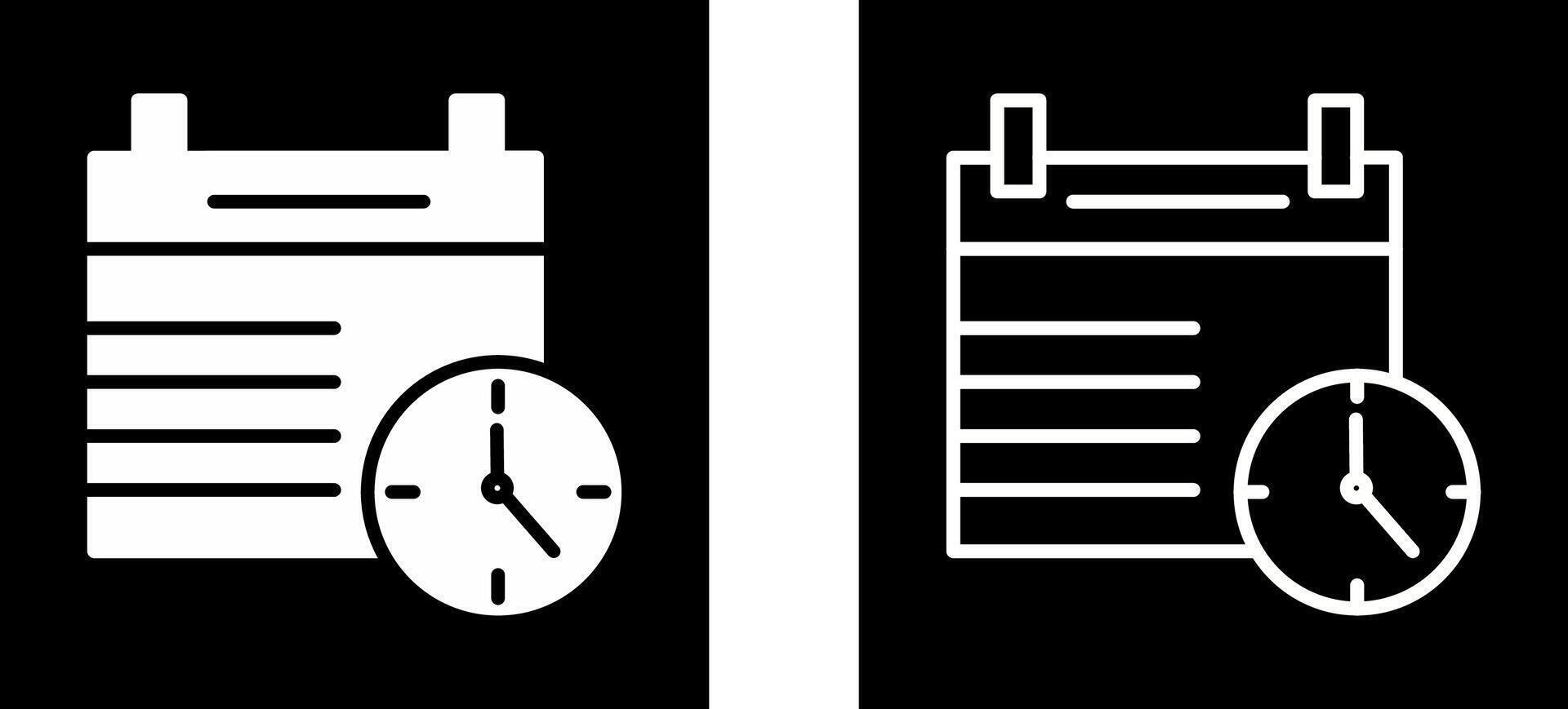 icono de vector de reloj