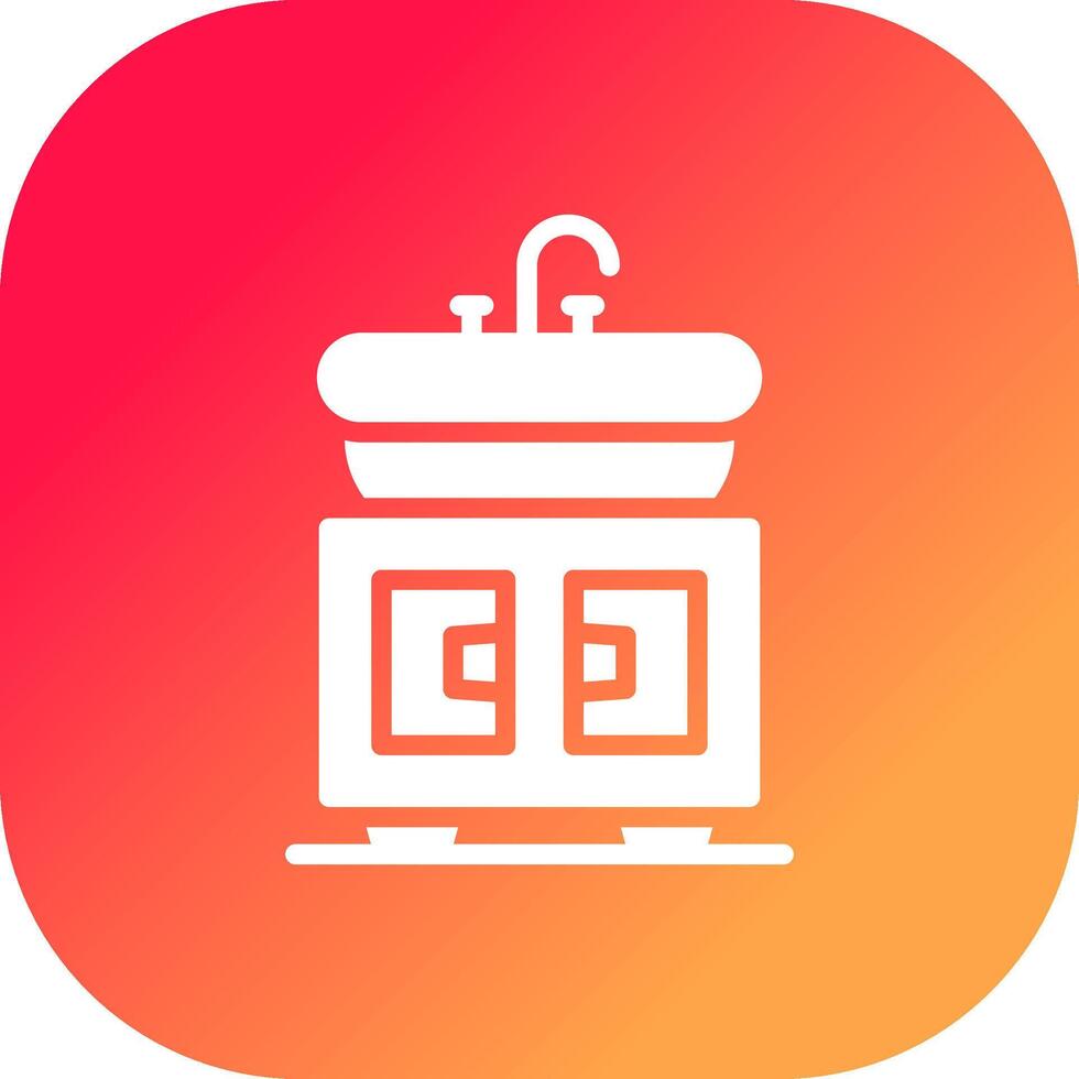 Washbasin Creative Icon Design vector