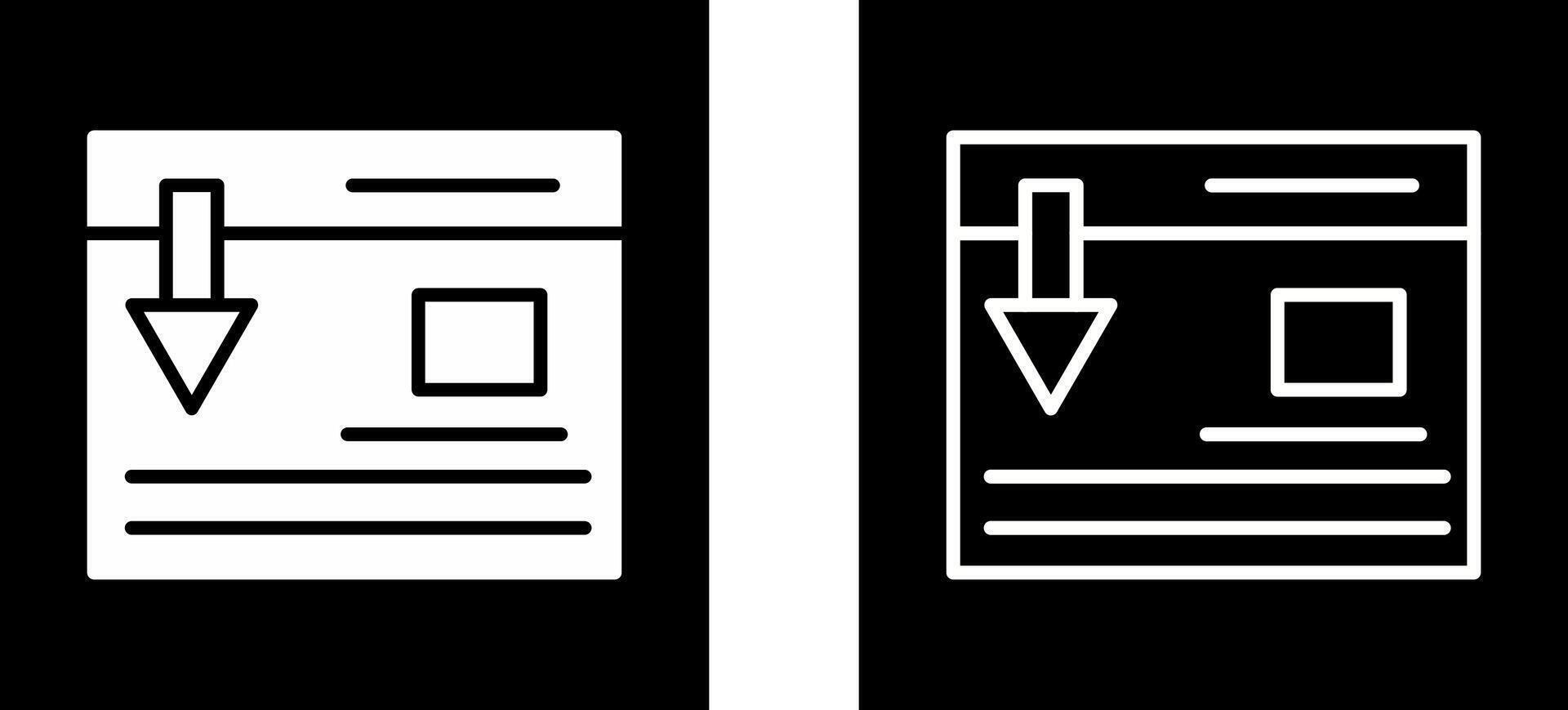 Landing Page Vector Icon