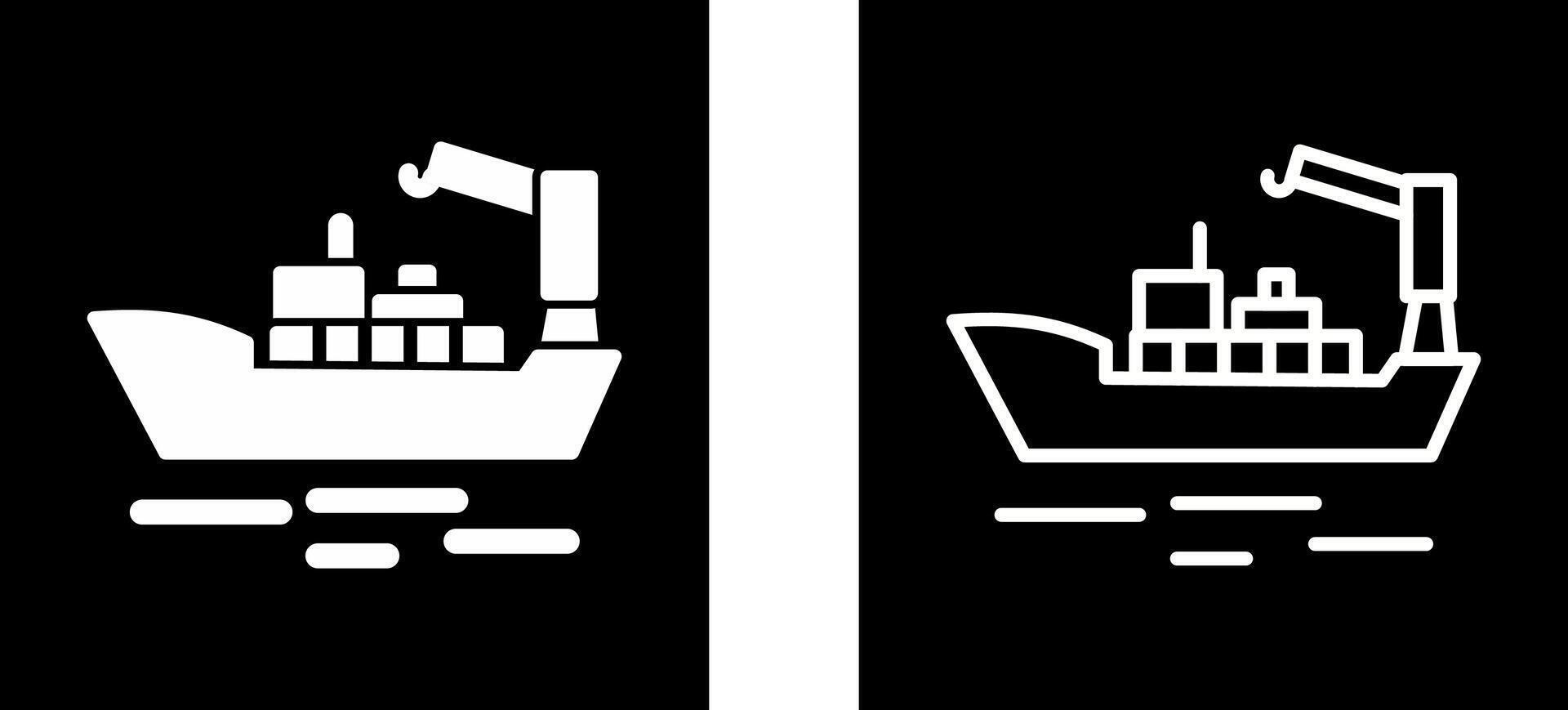 Cargo Ship II Vector Icon