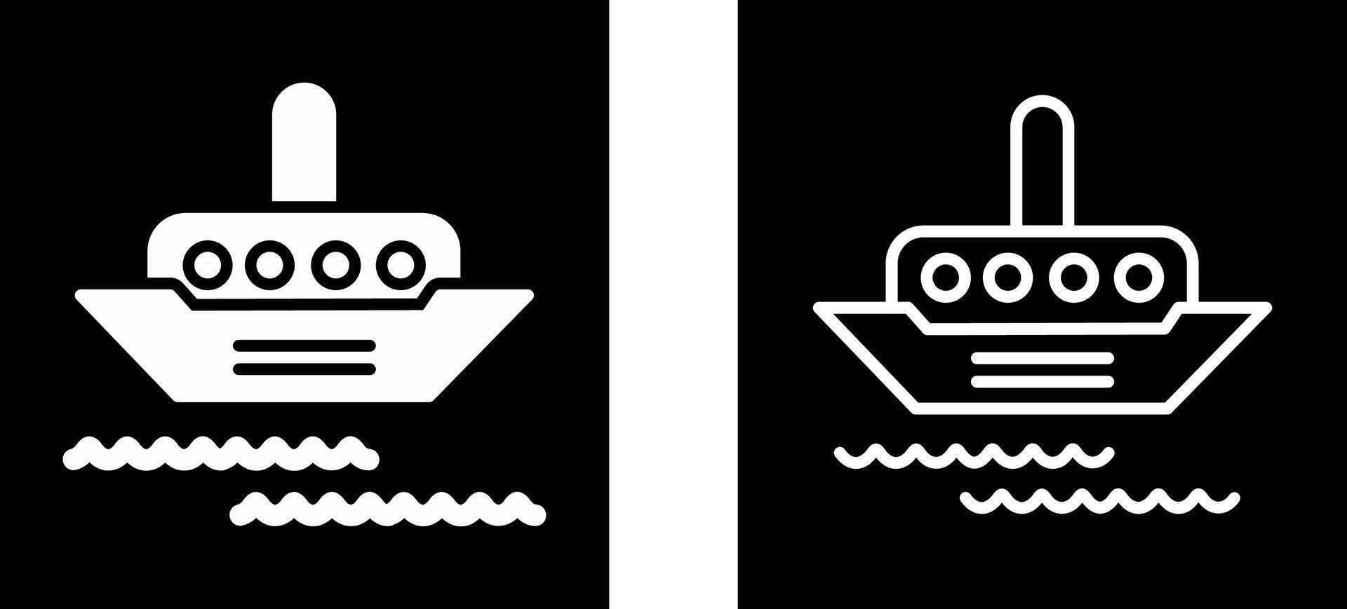 Steamship Vector Icon