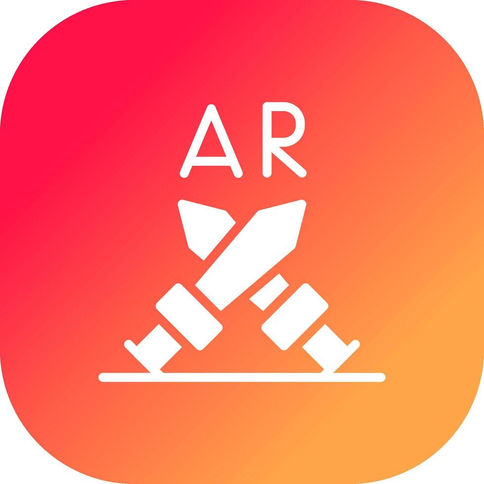 Ar Fighting Creative Icon Design vector