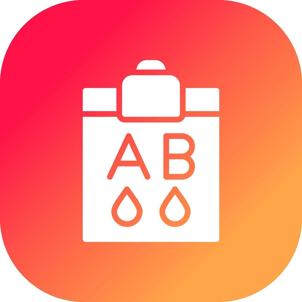 Blood Type Ab Creative Icon Design vector