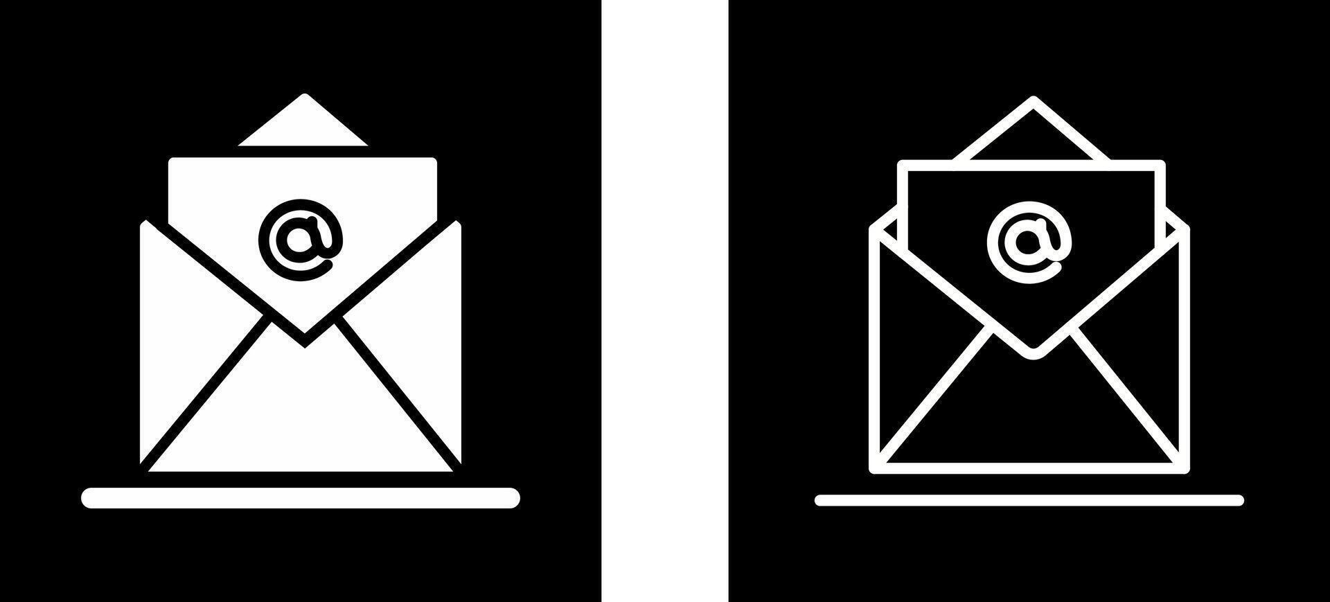 icono de vector de correo