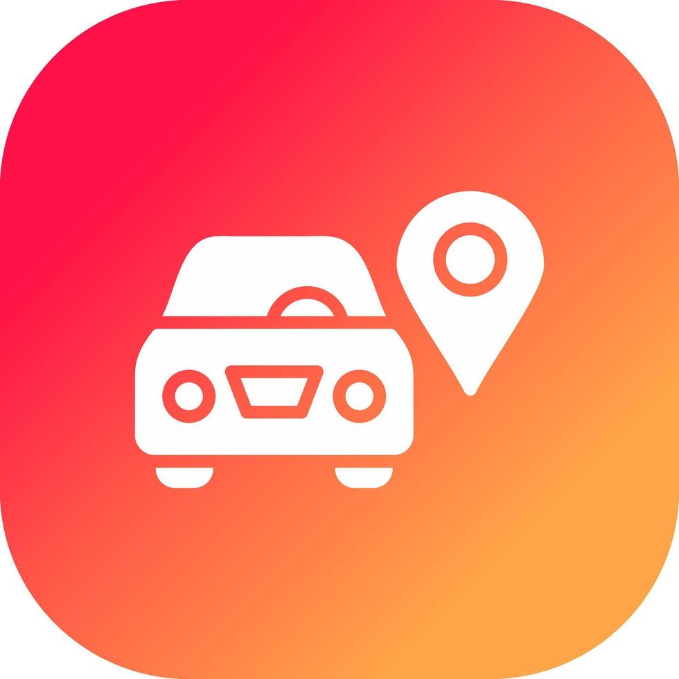 Car Location Creative Icon Design vector