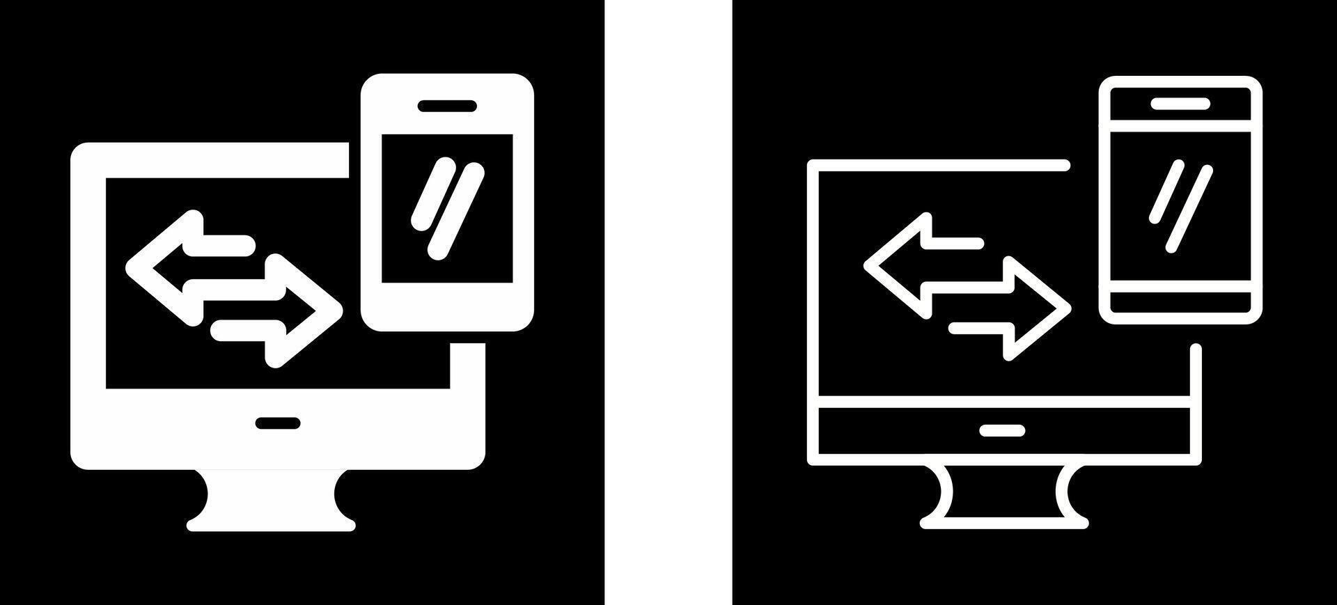 Data Synchronization Vector Icon
