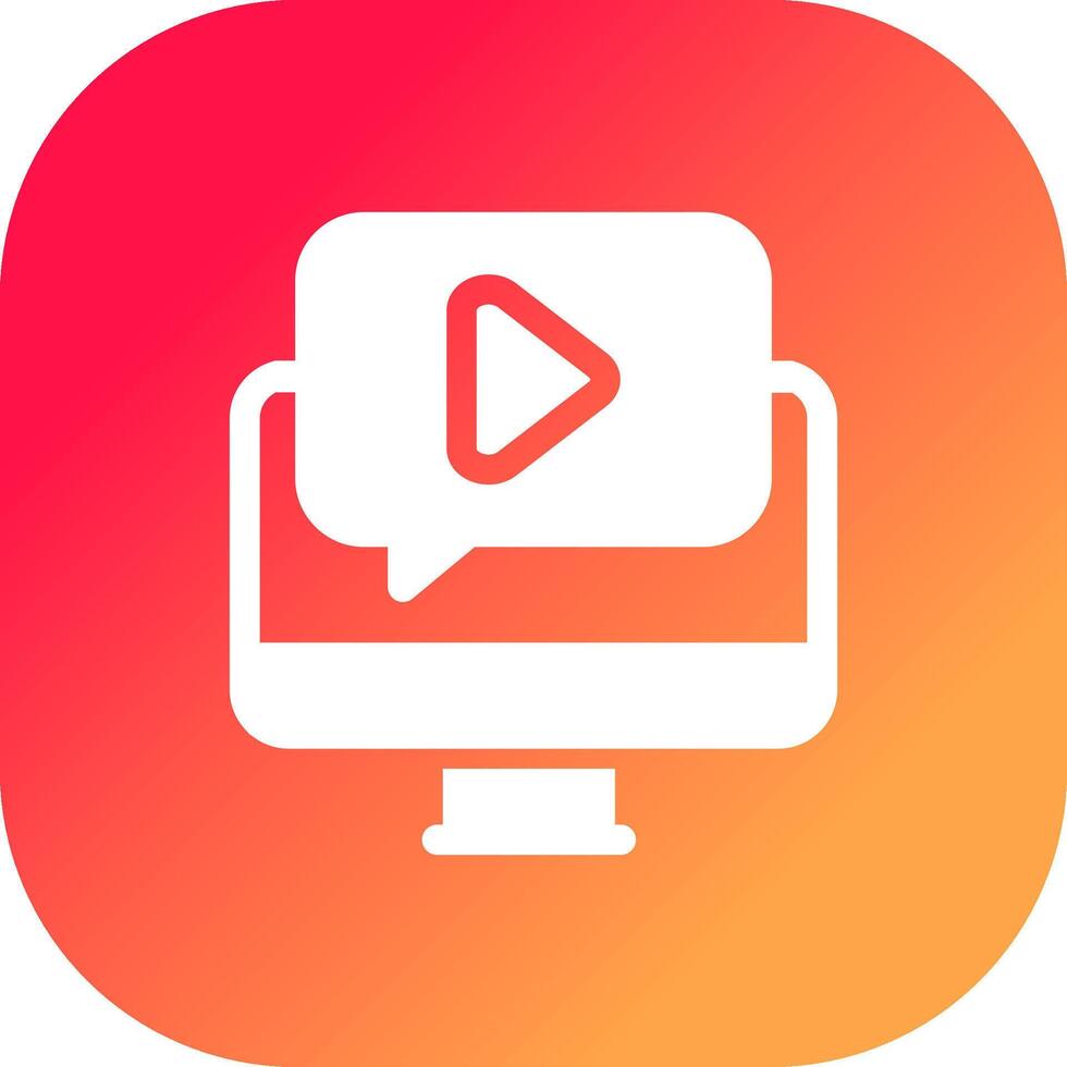 Video Tutorial Creative Icon Design vector