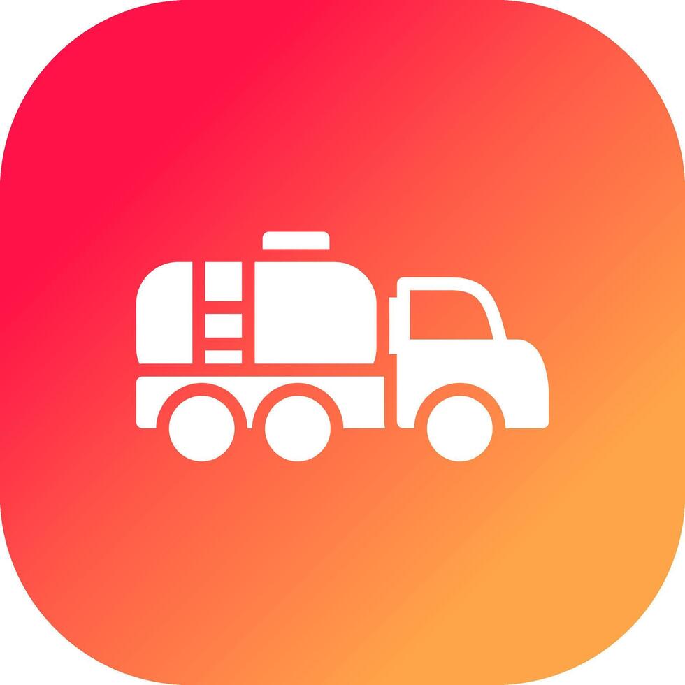 Tanker Truck Creative Icon Design vector