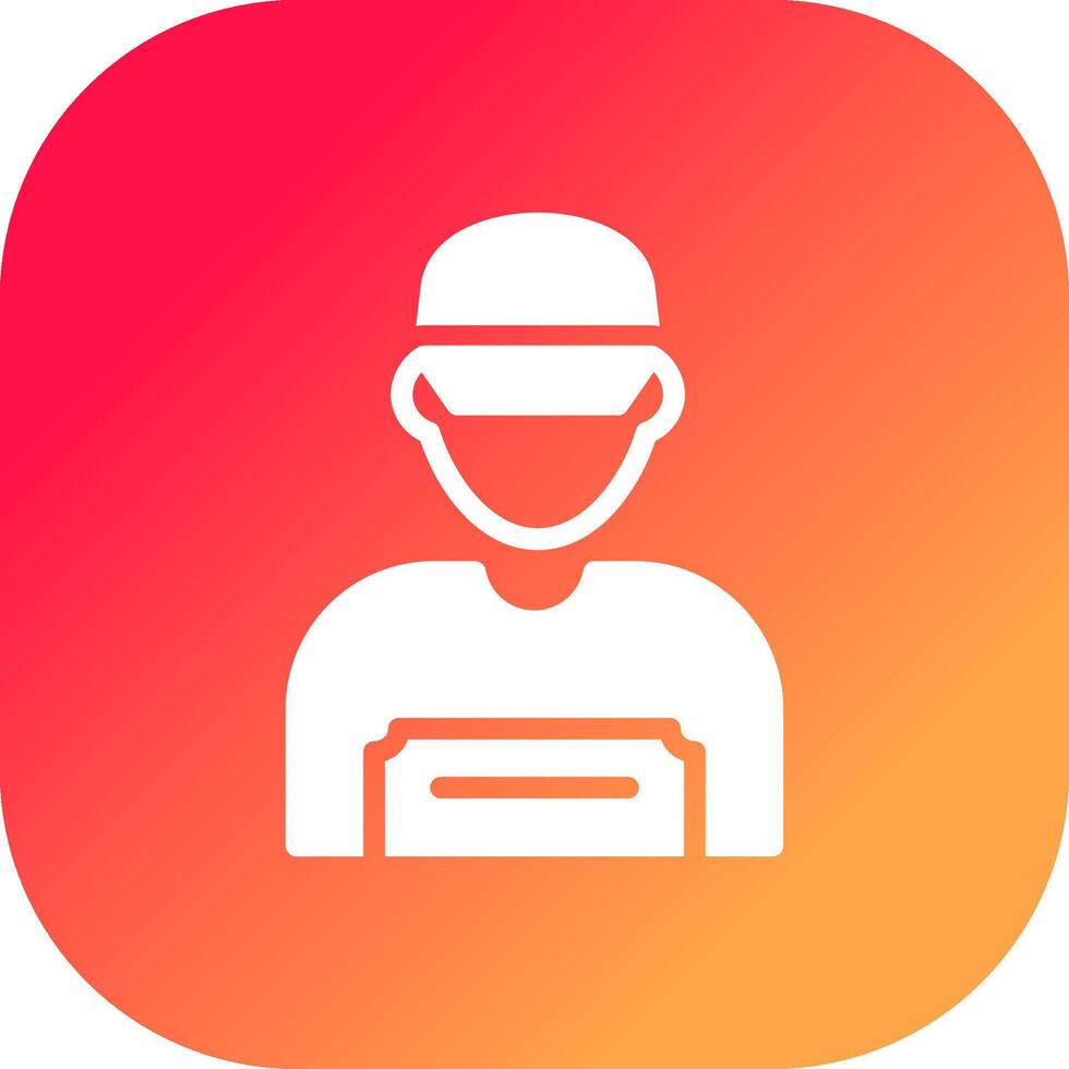 diseño de icono creativo de trabajador vector