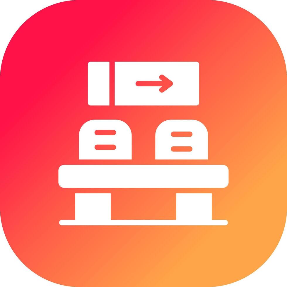 Waiting Room Creative Icon Design vector