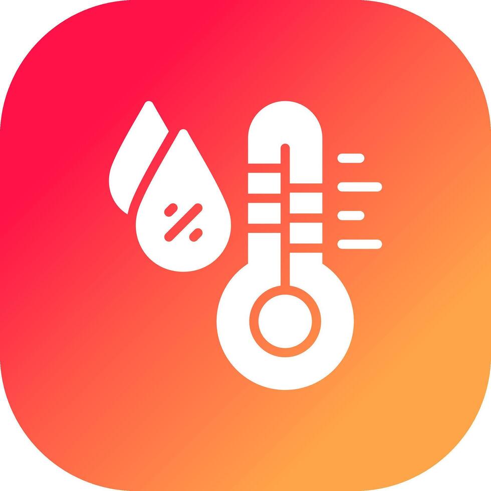 Humidity Creative Icon Design vector