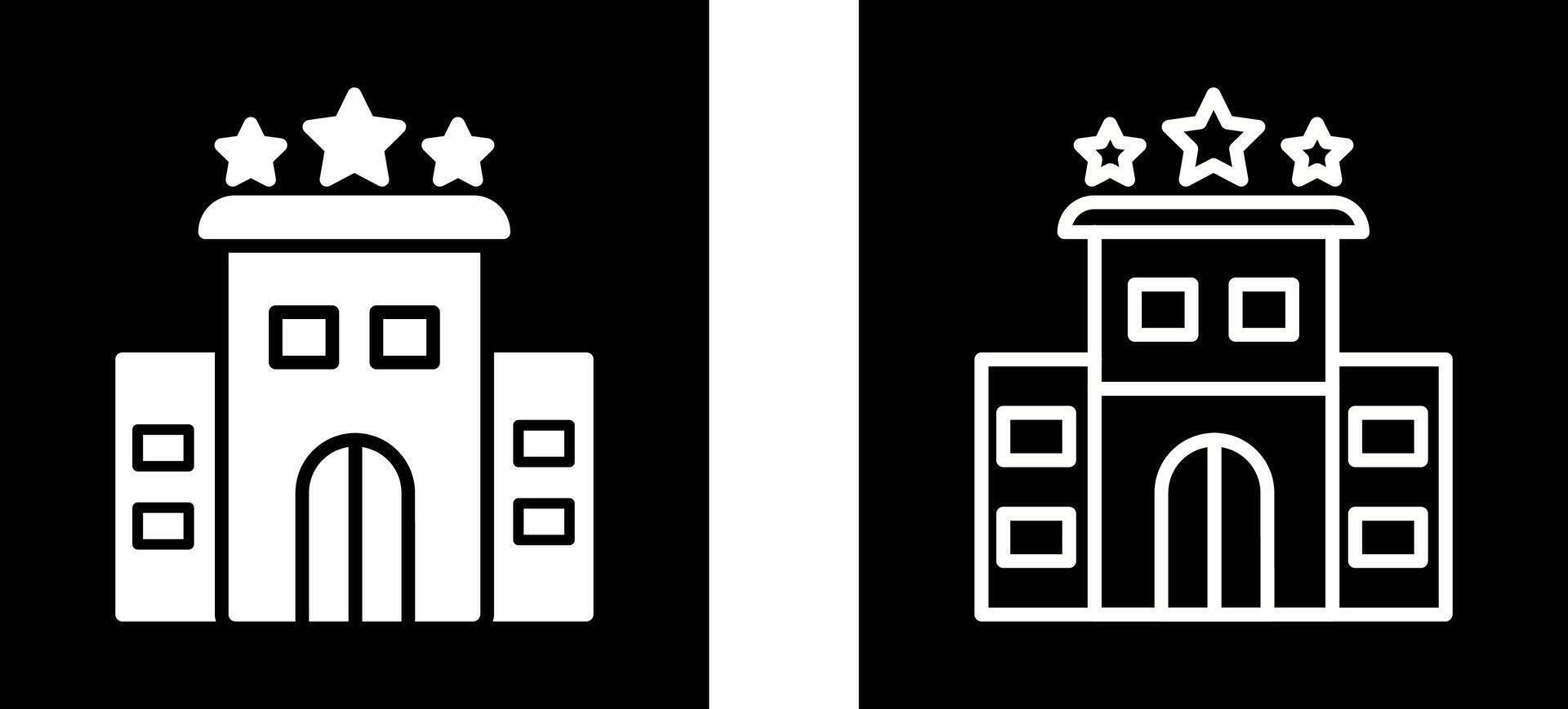 icono de vector de hotel