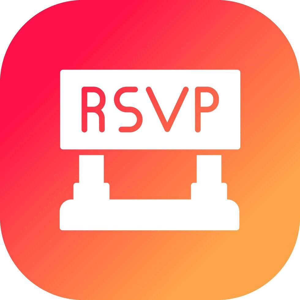 Rsvp Creative Icon Design vector