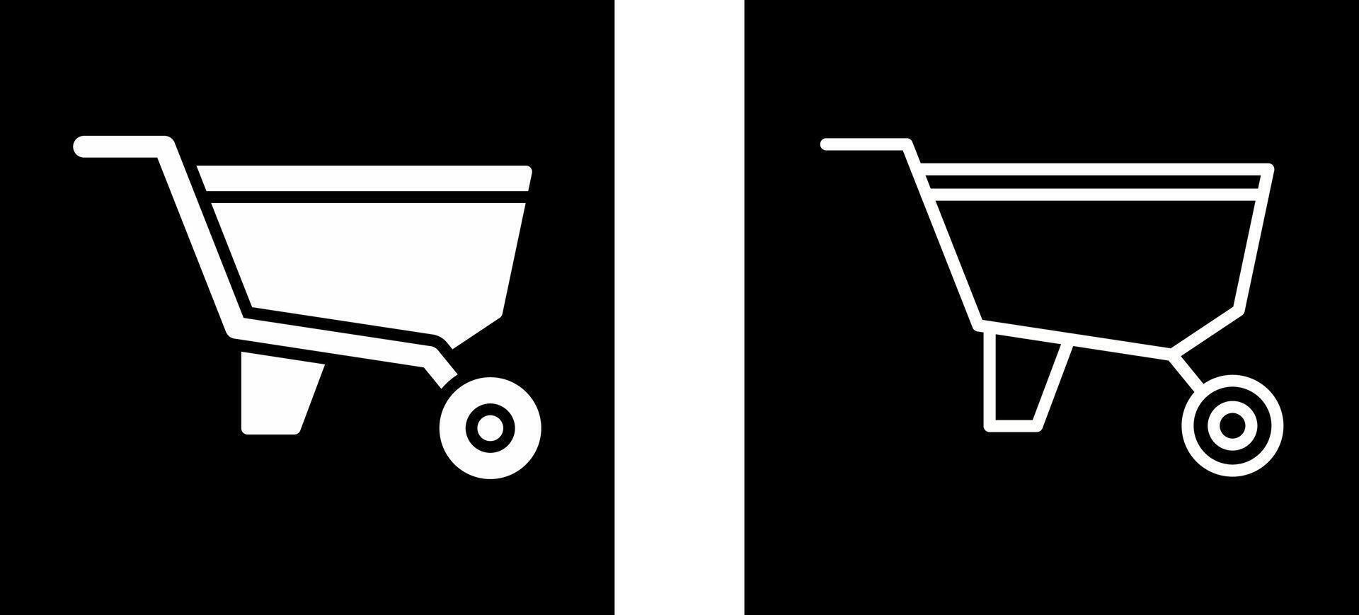 Wheelbarrow Vector Icon