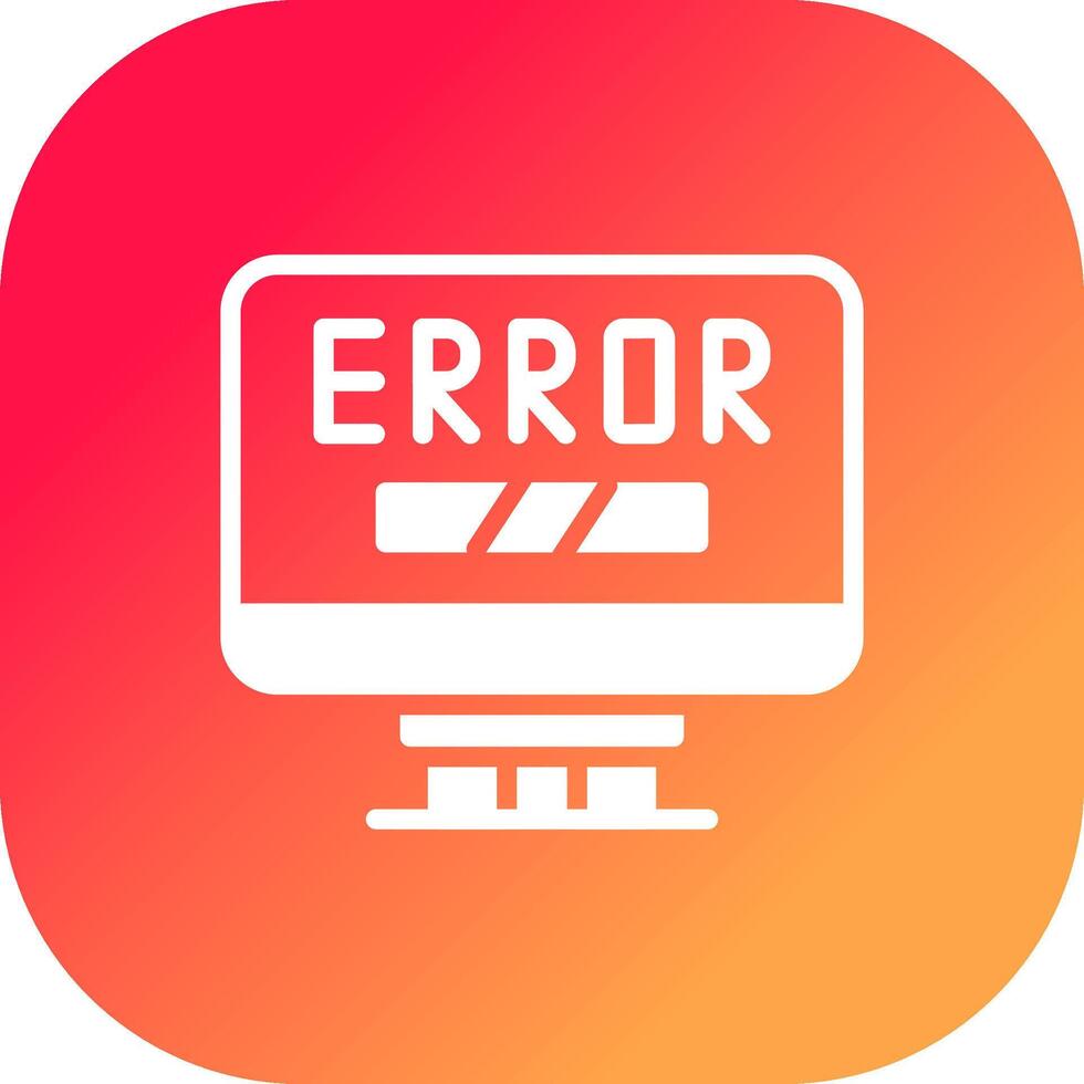 Error Creative Icon Design vector