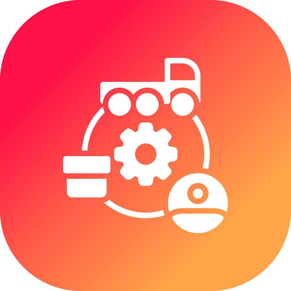 Supply Chain Creative Icon Design vector